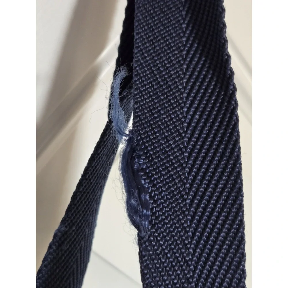 Oxford Blue Plaid Duffle Bag Vintage Polyester / Nylon 22
